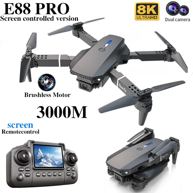 Dron profesional E88 PRO con p - Drone Cinematic reseña y precio