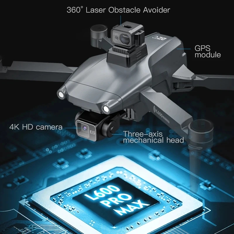 L600 PRO MAX GPS Drone profesi - Drone Mapping reseña y precio