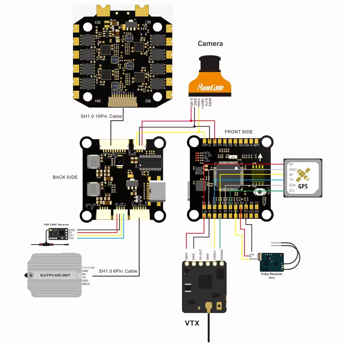 Controlador de Vuelo F405 F722 - Betaflight Fc F7 reseña y precio